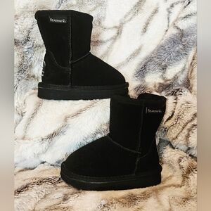 BearPaw Toddler Classic Black Winter Boots W/zipper